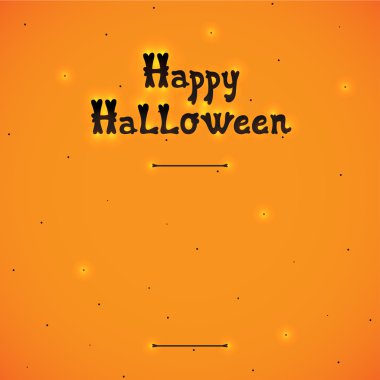 Mutlu Cadılar Bayramı turuncu arka plan, vektör.