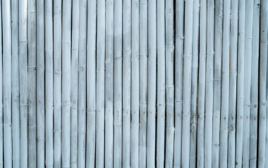 Dikey çizgilerle yıpranmış bambu çit dokusu. Doğal kırsal şablon yüzeyi. Organik sürdürülebilir tasarım ve minimalist Zen estetik arka plan materyali kavramı. Çevre dostu sürdürülebilir tasarım