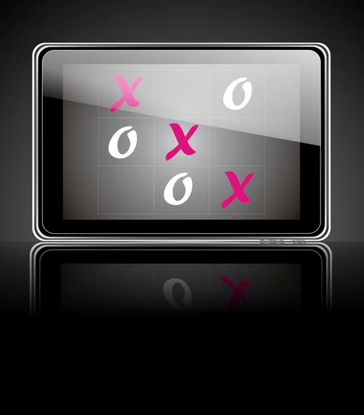 Tablet with xxx sexual content — Stock Photo, Image