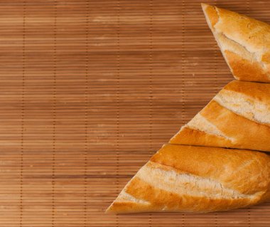 antika arka plan üzerinde bagette