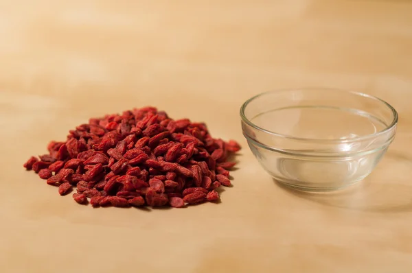 Bagas de goji Wolfberry chinês (Lycium barbarum ) — Fotografia de Stock