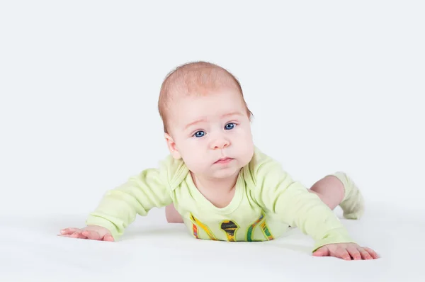 Newborn boy in the Ukrainian national symbolism — Stock Photo, Image