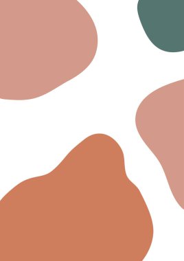 Kapak sayfaları, arka planlar, broşürler, defterler, kitaplar, duvar kağıtları, kartlar, baskılar, posterler, hikayeler, sosyal medya modern sanat tarzı yaratıcı vektör için terracotta soyut şablonu