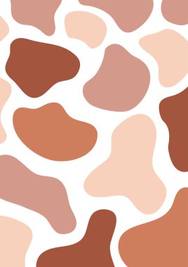 Kapak sayfaları, arka planlar, broşürler, defterler, kitaplar, duvar kağıtları, kartlar, baskılar, posterler, hikayeler, sosyal medya modern sanat tarzı yaratıcı vektör için terracotta soyut şablonu