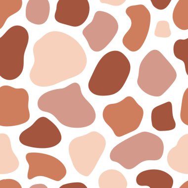 Kapak sayfaları ve arka planlar için terracotta soyut, pürüzsüz desen. Modern sanat tarzı yaratıcı trend vektörü