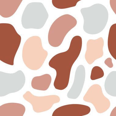 Kapak sayfaları ve arka planlar için terracotta soyut, pürüzsüz desen. Modern sanat tarzı yaratıcı trend vektörü