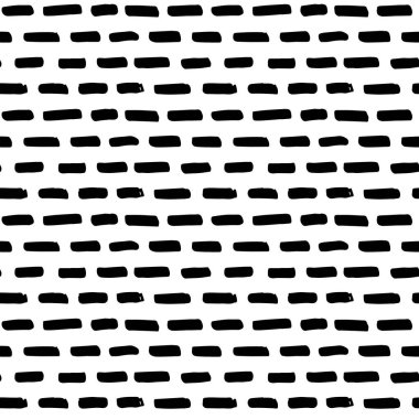 Elle çizilmiş modern, kusursuz desen. Beyaz arka planda siyah grunge. Vektör illüstrasyonu