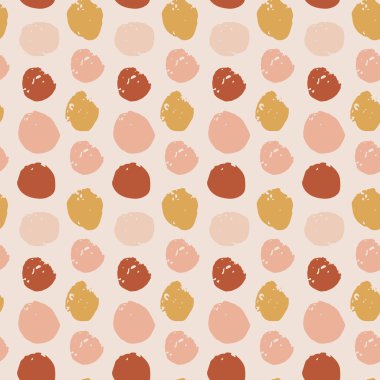 Fırça darbesinin el çizimi çember şekli. Vektörsüz desen şekilleri. Boho renginde soyut arkaplan. Dekoratif baskı