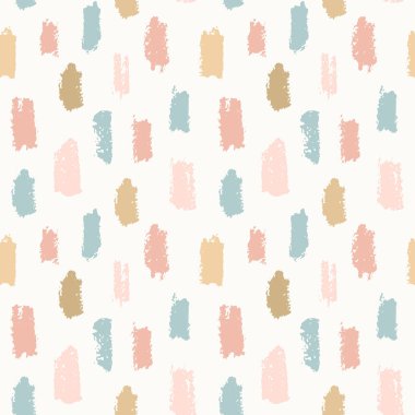 Elle çizilmiş modern, kusursuz desen. Pastel grunge arka planı. Vektör illüstrasyonu