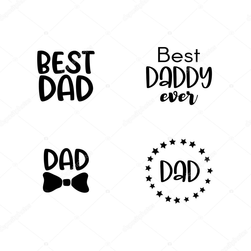 Isolated Happy Fathers Day Set With Black Quotes On White Backgrounds Best Dad Congratulation Label Badge Vector Text For Your Design Premium Vector In Adobe Illustrator Ai Ai Format Isolated Happy Fathers Day Set With Black Quotes On White Backgrounds Best Dad Congratulation Label Badge Vector Text For Your Design Premium Vector In Adobe Illustrator Ai Ai Format