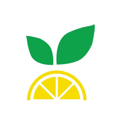 Taze limon meyvesi. Beyaz arka planda Citrus vektör çizimleri. Düz tasarım biçimi.