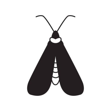 Mistik boho güvesi taslak tarzında. Vektör sihirli kelebek. Klasik monokrom baskısı. Göksel böcek. Simya ve ezoterizmin sembolleri.