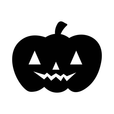 Cadılar Bayramı balkabağı düzlüğü, vektör stok çizimi. Dekor için el çizimi siyah siluet