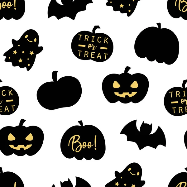 Halloween Fond Motif Sans Couture Illustration Vectorielle Pour Conception Papier — Image vectorielle