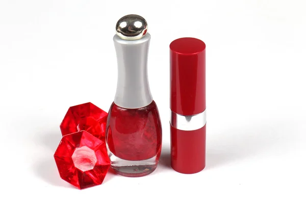 Maquillaje rojo rubí — Foto de Stock