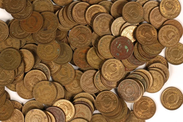 Бронзовые монеты — стоковое фото