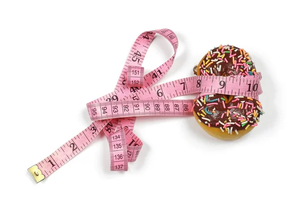 Donut tape measure — Stock Photo, Image