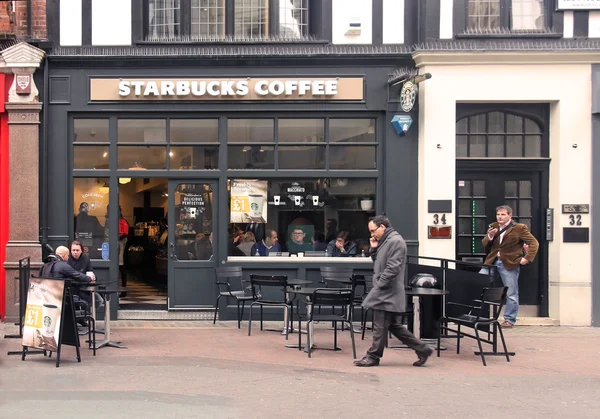 Starbucks coffee shop — Stock Photo, Image