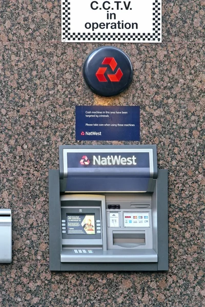 NatWest bankautomat – stockfoto