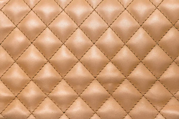 Goldene Farbe Glänzendes Leder Material Muster Textur Hintergrund — Stockfoto