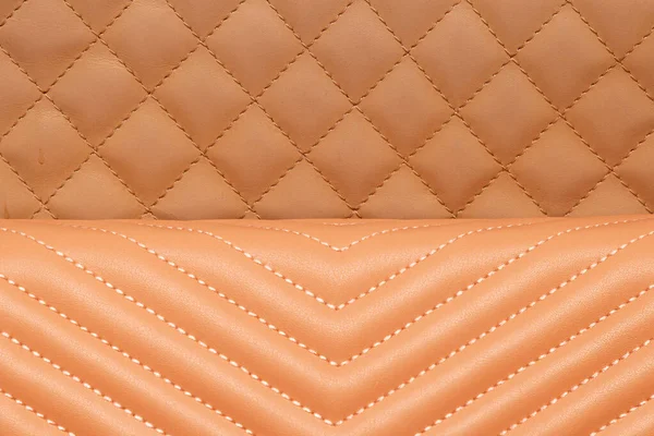 Shades Beige Leather Material Texture Patterns Background — Stock Photo, Image