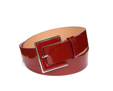 Red leather belt clipart