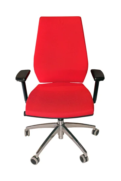 Bureaustoel stof rood — Stockfoto