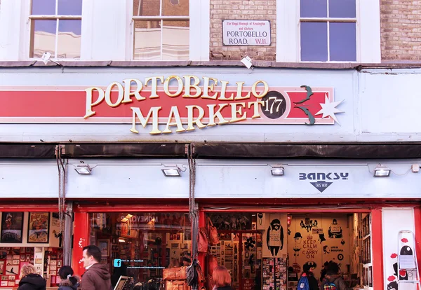 Portobello-markedet – stockfoto