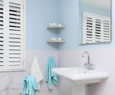 Mavi banyo detay