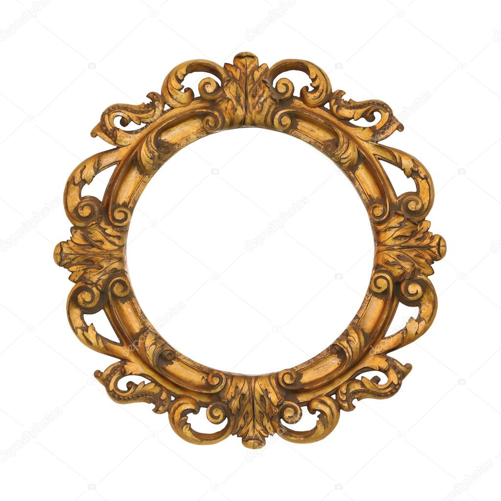 Oval golden frame Stock Photo by ©ttatty 78806932