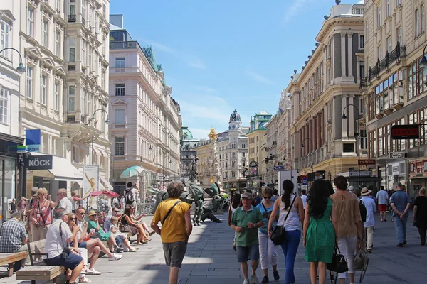 Vienna graben calle — Foto de Stock