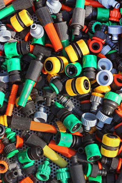 Plastic pipe fittings — Stock Photo, Image