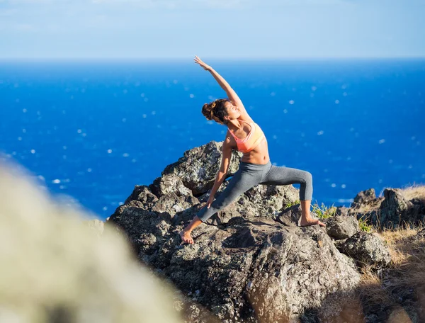 Perempuan Yoga — Stok Foto