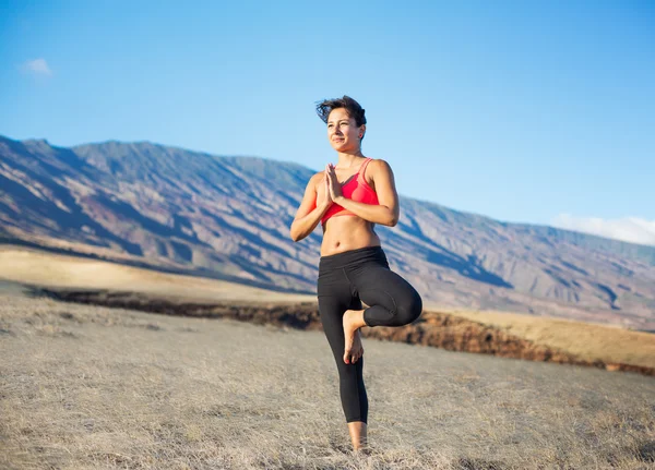 Mujer Yoga — Foto de Stock