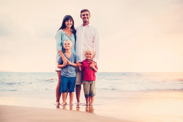 Happy Family with Young Kids — Stock Photo, Image