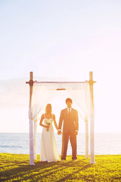 Vackra par på bröllop — Stockfoto