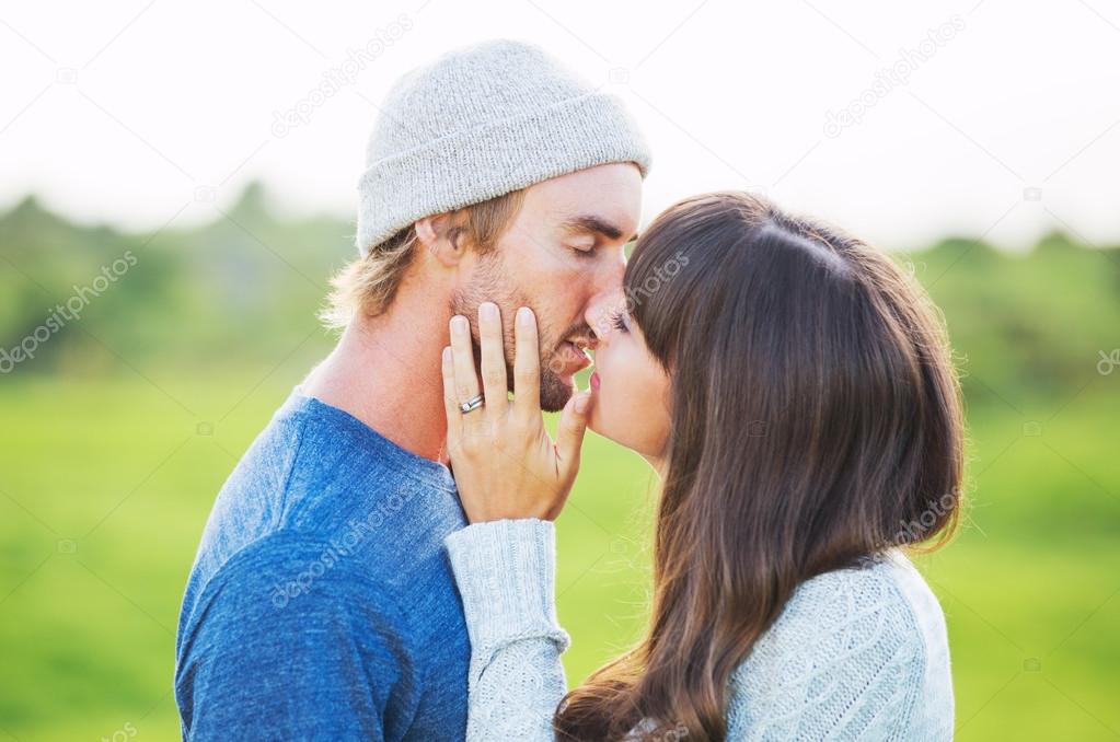 Happy Young Couple in Love