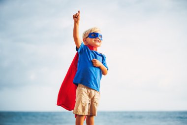 Süper kahraman çocuk.