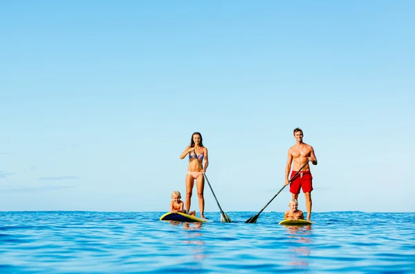 Family Fun, Stand Up Paddling — Stock Photo, Image