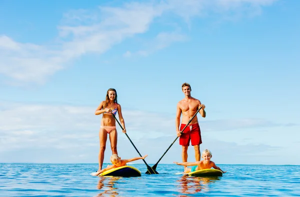 Divertimento in famiglia, Stand Up Paddling — Foto Stock