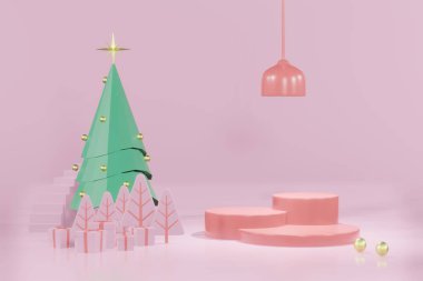 3D hazırlama boş şablon podyum modelleme ürün yerleştirme için