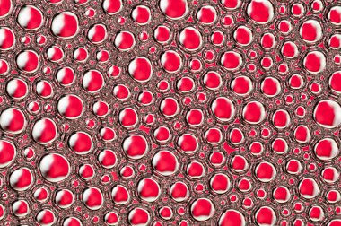 Sanatsal renkli petrol ve su kabarcıkları sabun