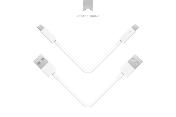 Externe randapparaten interface kabels geïsoleerd op een witte achtergrond. vector Pci Express, Display Port. computer randapparatuur of monitor hoge snelheid connector levering. universele seriële bus- en thunderbolt — Stockvector