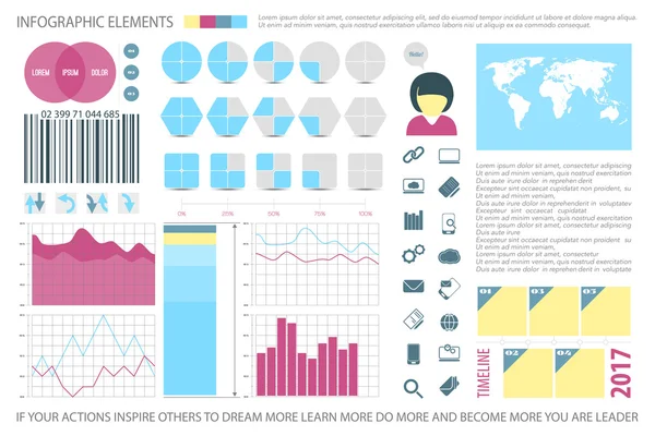 Infografiske elementer, internet-teknologi ikoner. vektor tidslinjediagram, regneark. pie diagram info grafiske værktøjer. finansiel statistik og vækst rapport præsentation bannere design – Stock-vektor