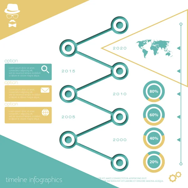 Cronología — Vector de stock