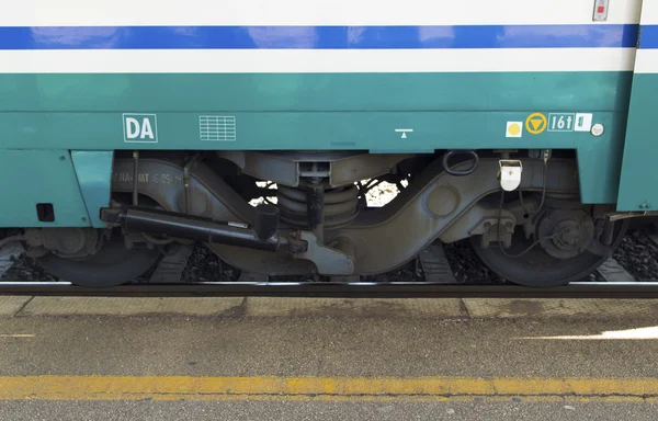 Trein wielen — Stockfoto