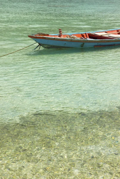 Cyan boat — Stock Photo, Image