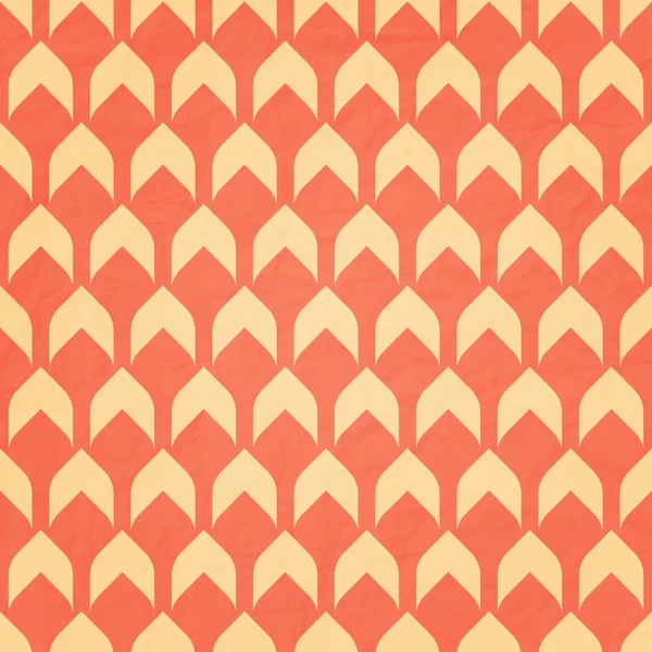 Padrão sem costura com ornamento simples geométrico sobre a textura do papel. design de fundo retro vector — Vetor de Stock