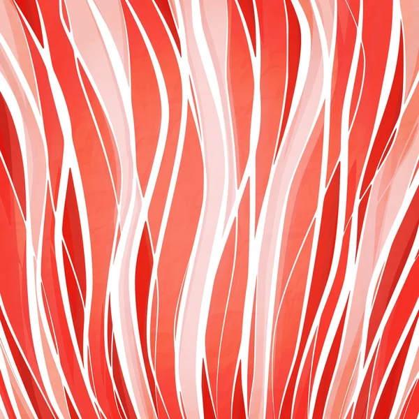 Abstracto, patrón de fuego rojo sobre la textura del papel. vector ondas fondo — Archivo Imágenes Vectoriales