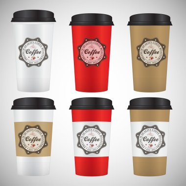 Kahve Kupası vektör set